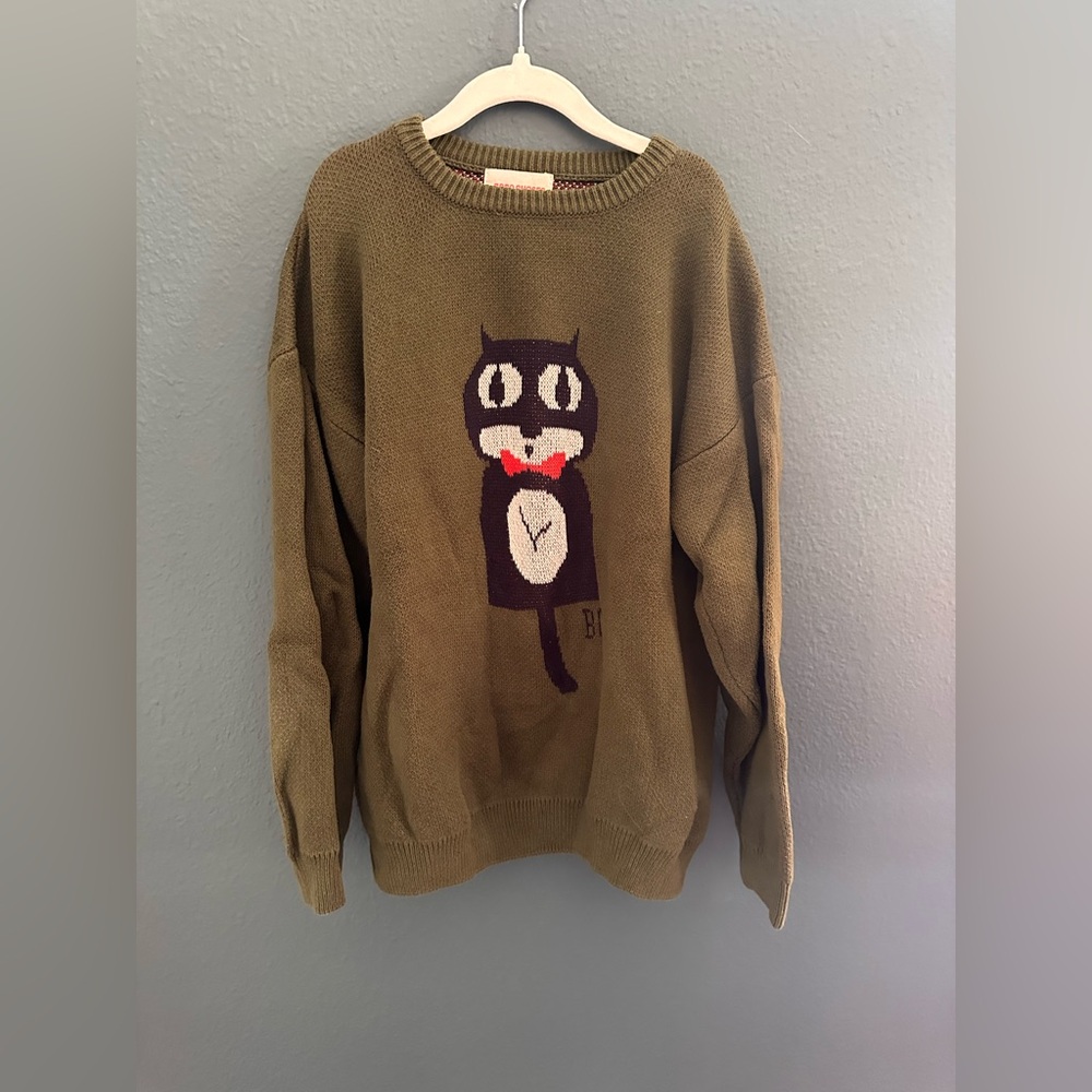 Bobo Choses Olive Knit Sweater